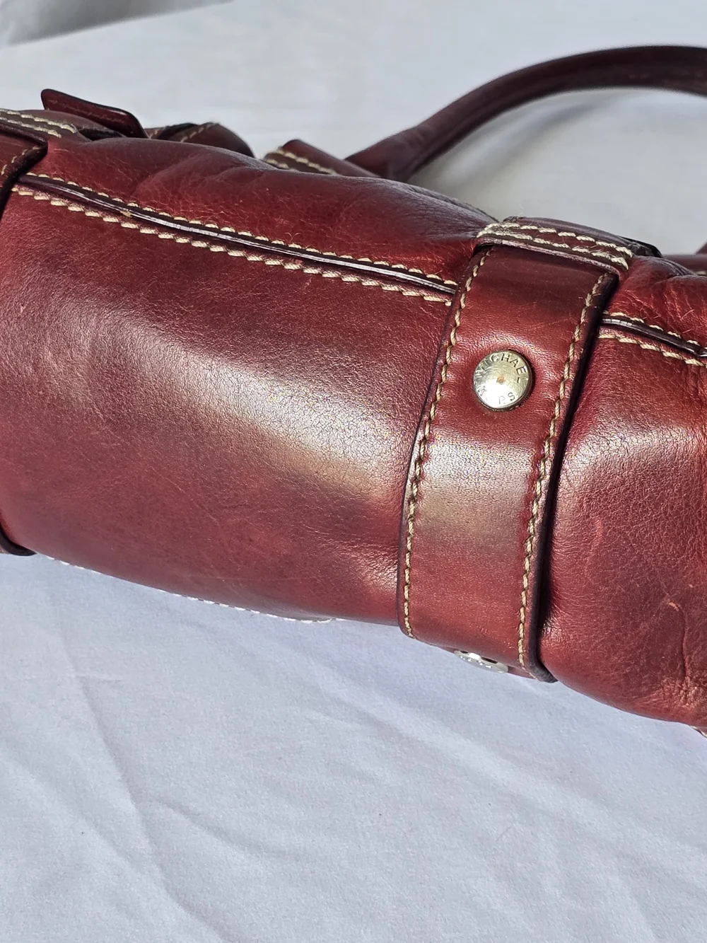 Vintage Michael Kors Brooksville Leather Satchel Purse